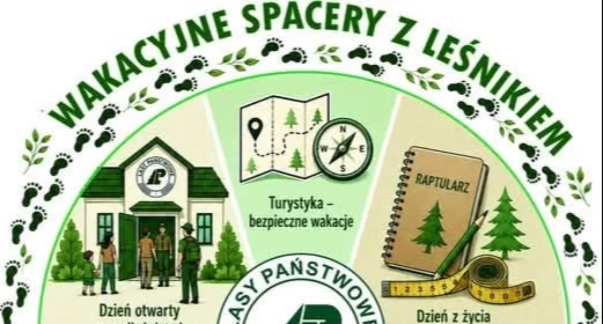 Warsztaty, Wakacyjne spacery leśnikiem Leśnicy zapraszają odkrywania tajemnic - zdjęcie, fotografia