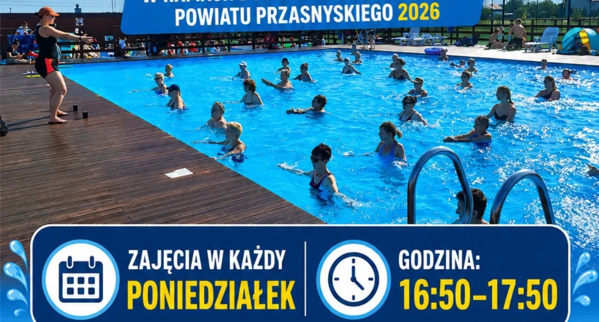 Fitness, Bezpłatny aerobik mieszkańców Ruszają zajęcia ramach Budżetu Obywatelskiego Powiatu Przasnyskiego - zdjęcie, fotografia