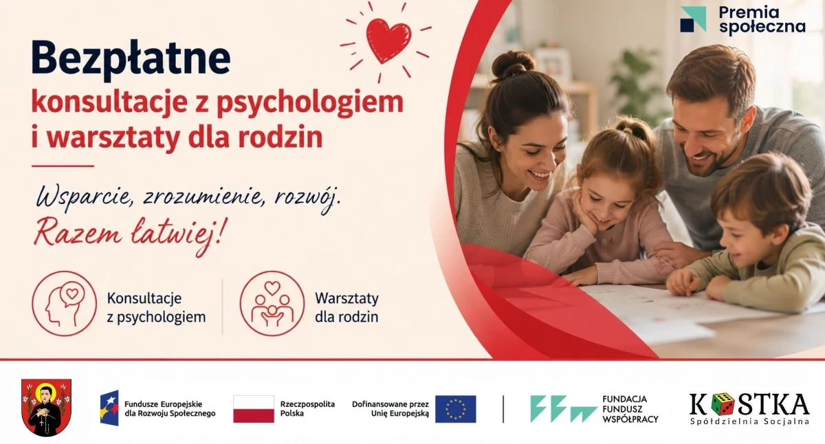 Komunikaty, Bezpłatna pomoc psychologa warsztaty rodzin Czernicach Borowych zaprasza mieszkańców - zdjęcie, fotografia