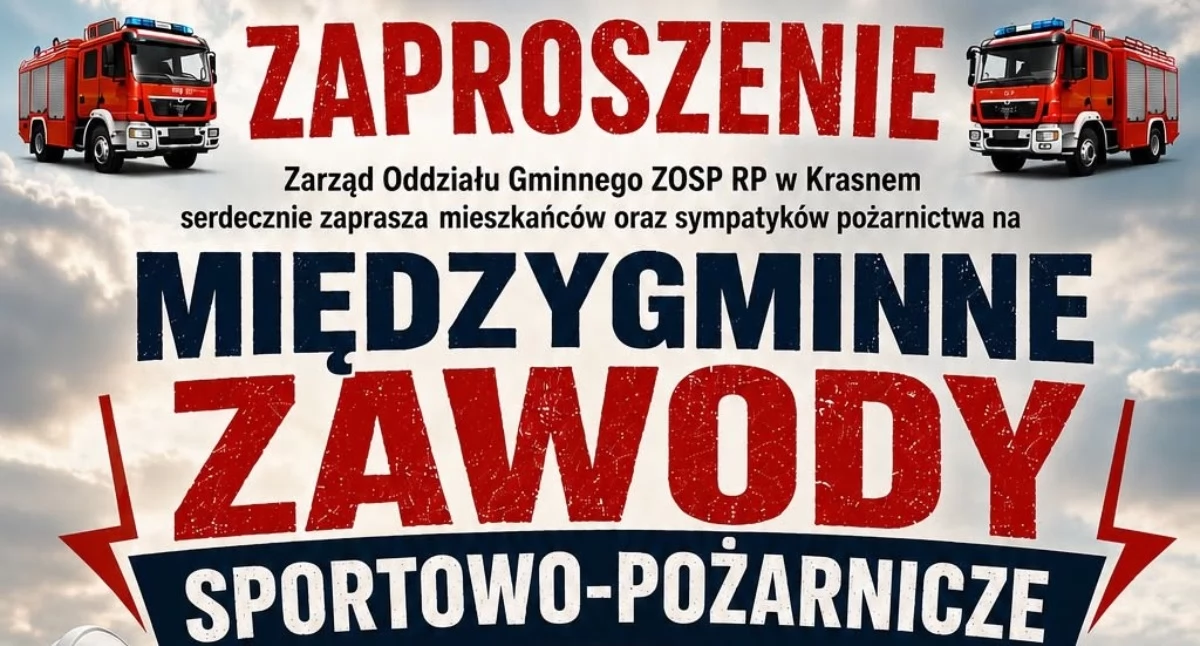 Sport Pożarniczy, Strażacy dwóch zmierzą Krasnem Przed Międzygminne Zawody Sportowo Pożarnicze - zdjęcie, fotografia