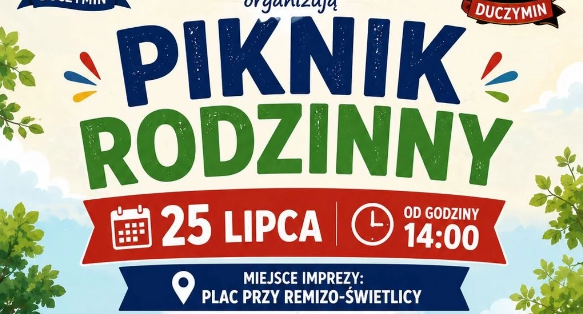 Festyny - Pikniki - Wydarzenia, Rodzinny piknik Duczyminie Organizatorzy zapraszają popołudnie pełne atrakcji - zdjęcie, fotografia