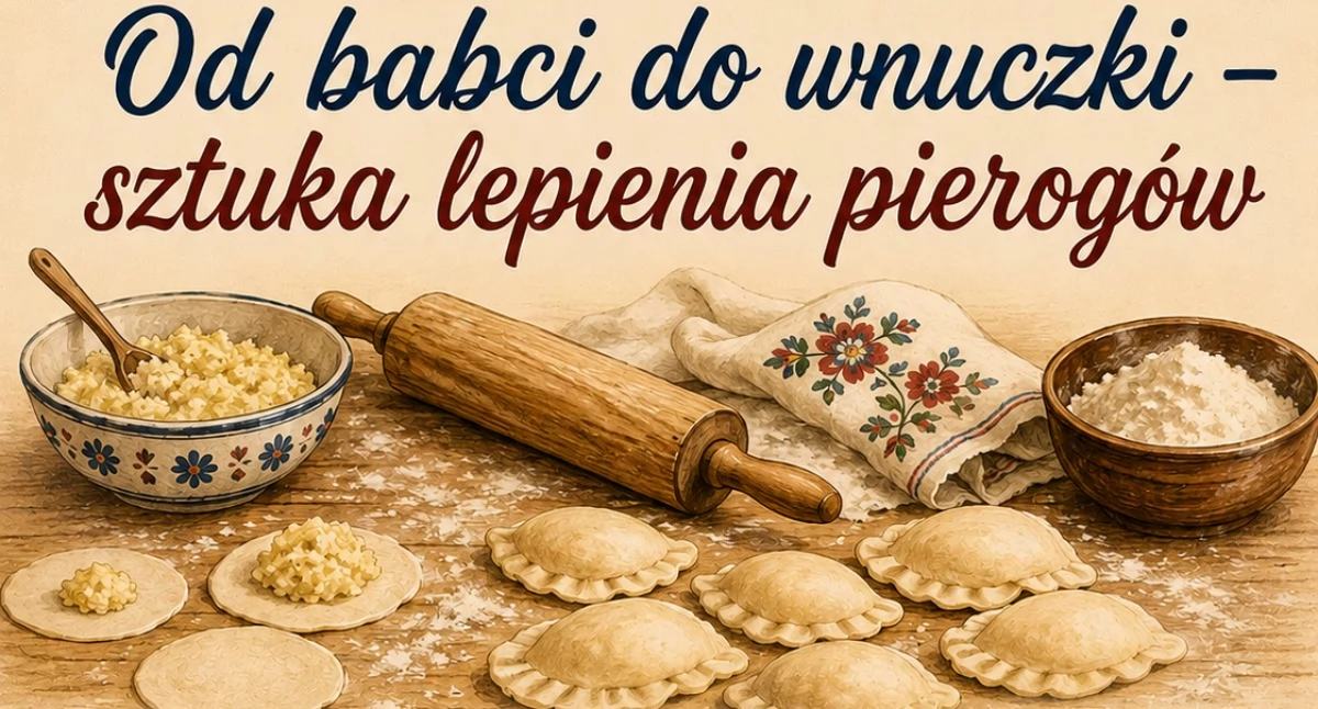 Warsztaty, „Od babci wnuczki” mieszkańcy poznają sztukę lepienia pierogów - zdjęcie, fotografia