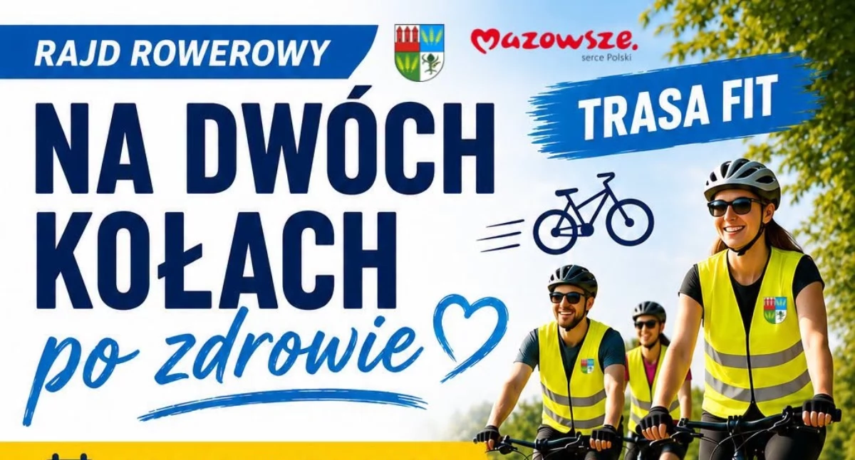 Rower, Rowerem zdrowie Powiat Przasnyski zaprasza profilaktyczny - zdjęcie, fotografia