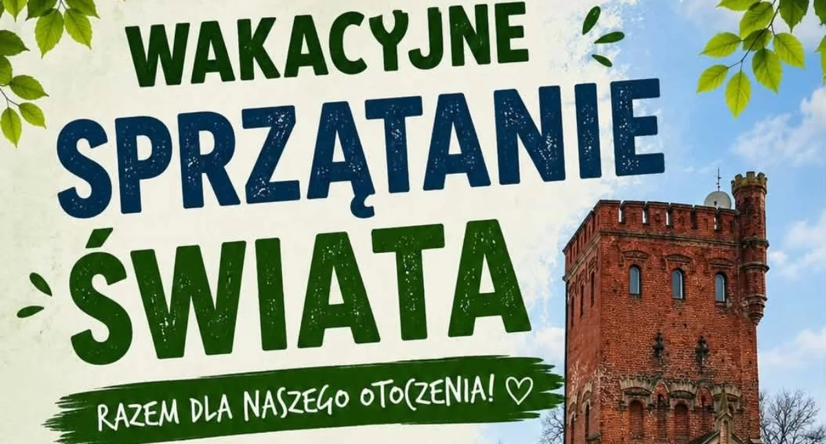 Charytatywne akcje, Wakacyjne sprzątanie świata Mieszkańcy spotkają Wieży Ciśnień Krasnem - zdjęcie, fotografia