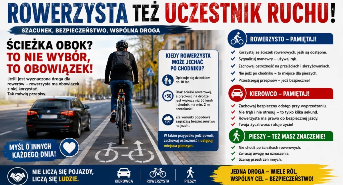 Rower, Rowerzyści jezdni ścieżkach Przasnyszu wybuchła dyskusja naprawdę mówią przepisy - zdjęcie, fotografia