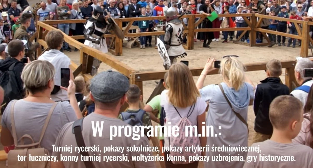 Festyny - Pikniki - Wydarzenia, Rycerze łucznicy sokolnicy zamku Spotkania Historią września Ciechanowie - zdjęcie, fotografia