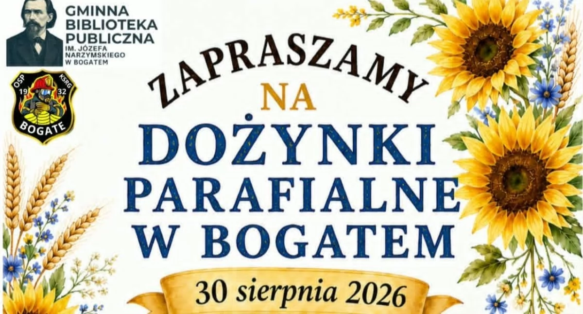 Festyny - Pikniki - Wydarzenia, Dożynki parafialne Bogatem Będzie muzyka tradycja atrakcje całych rodzin - zdjęcie, fotografia