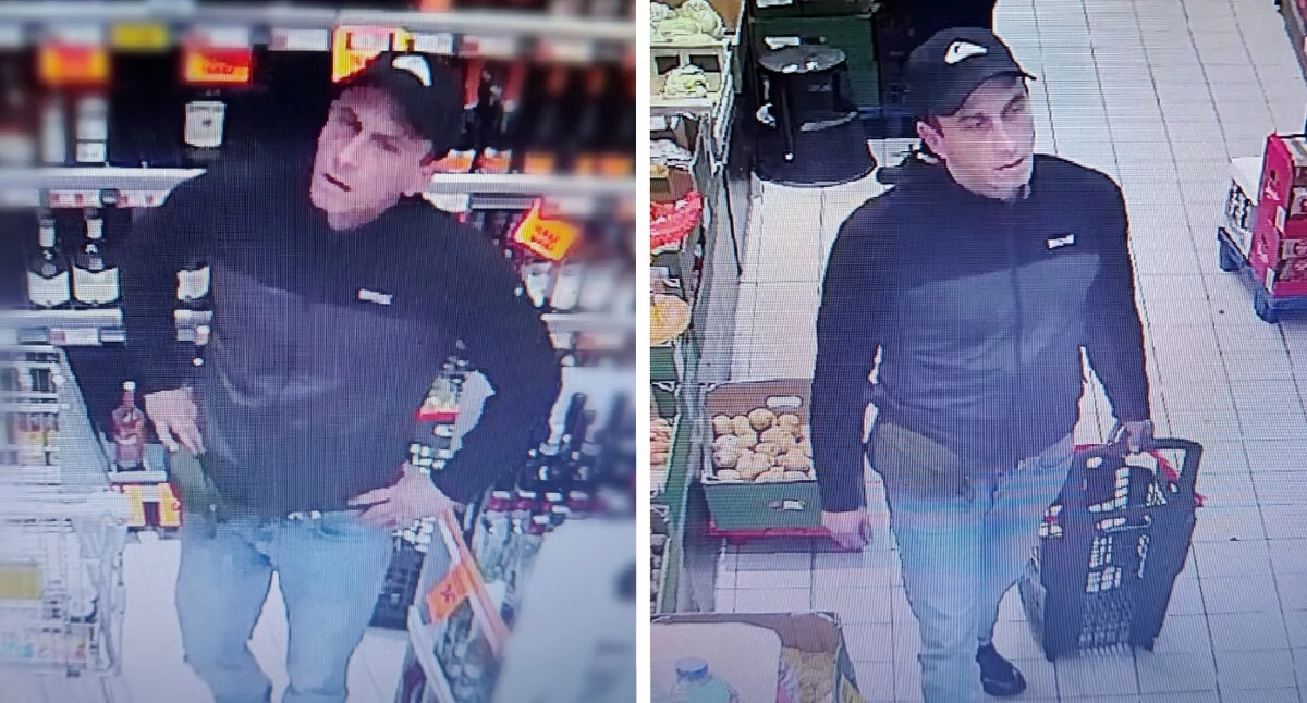 Komunikaty policji , Kradł okiem kamer sklepu wyniósł alkohol towary ponad - zdjęcie, fotografia