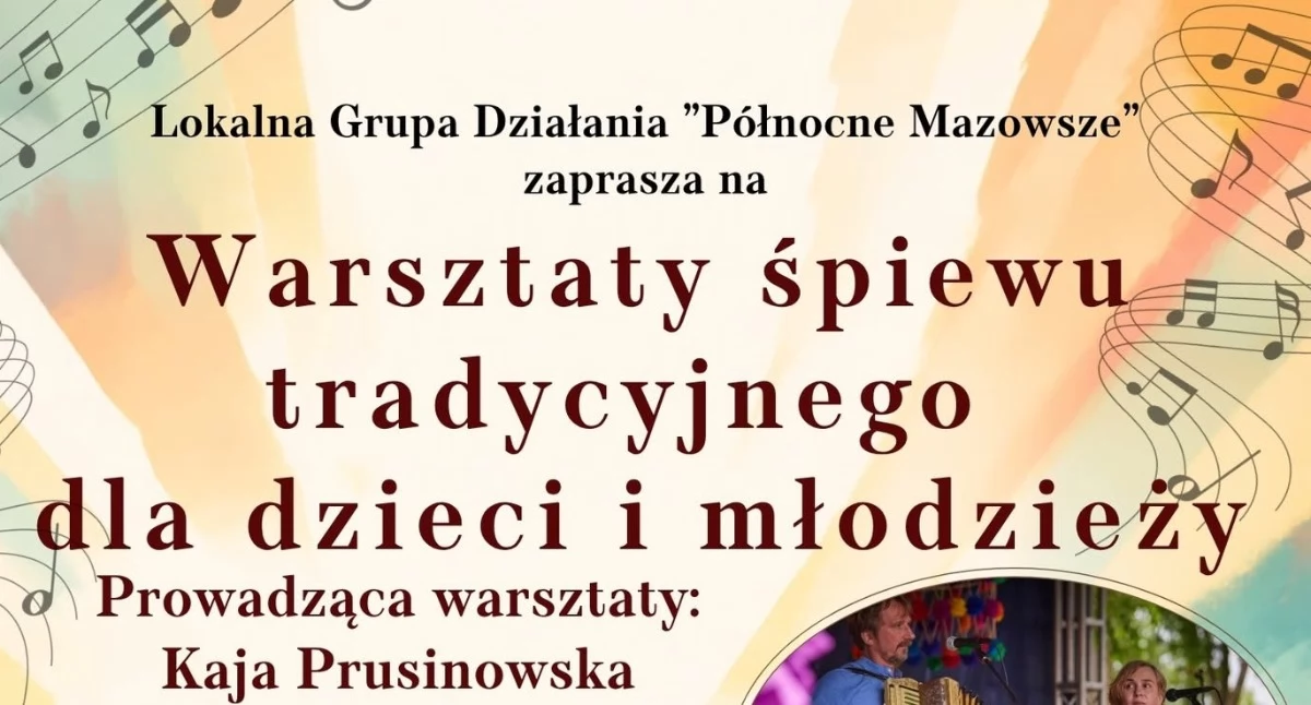 Warsztaty, Mazowiecki Potańc Chojnowie Warsztaty śpiewu tradycyjnego dzieci młodzieży września - zdjęcie, fotografia