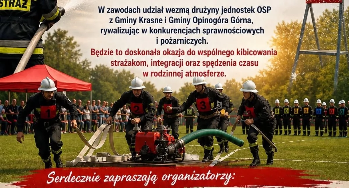 Sport Pożarniczy, Strażacy regionu spotkają Krasnem Międzygminne Zawody Sportowo‑Pożarnicze września - zdjęcie, fotografia