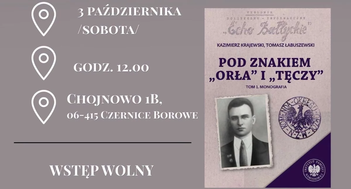 Książki - publikacje , Historia podziemia niepodległościowego północnym Mazowszu Spotkanie autorskie Chojnowie - zdjęcie, fotografia