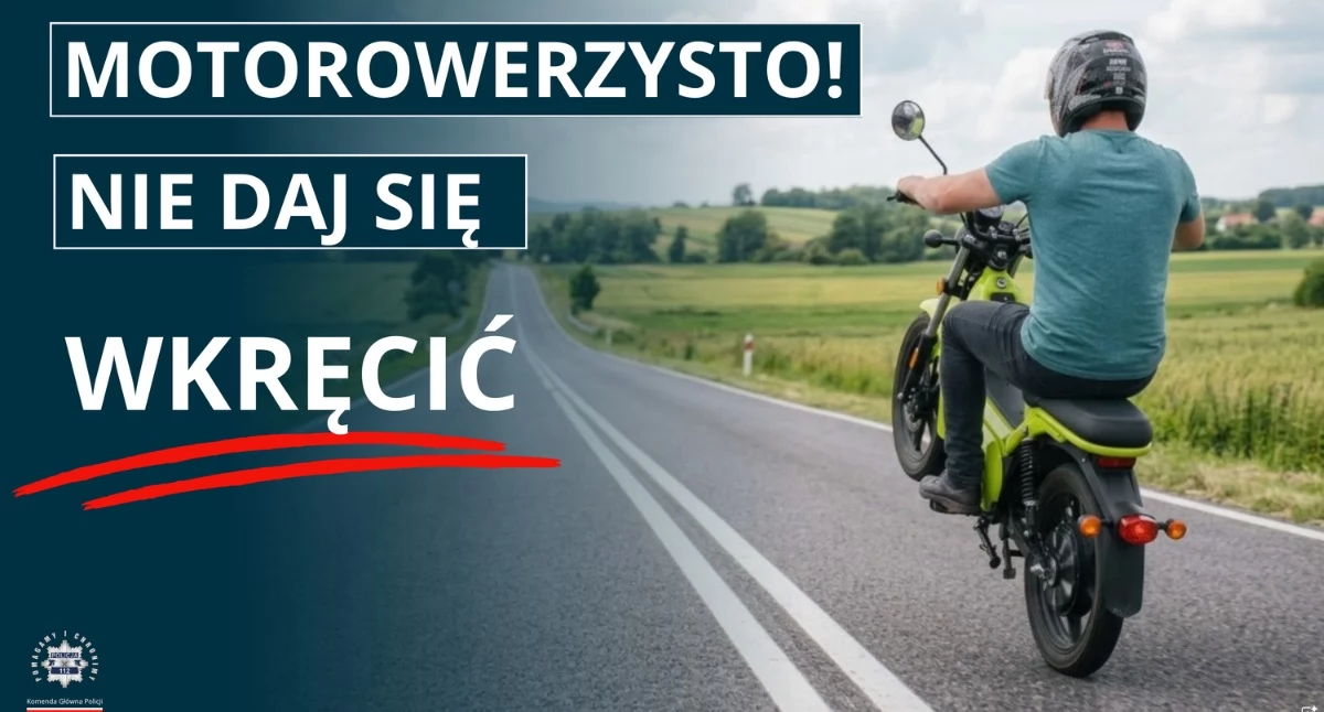 Komunikaty policji , Motorowerzyści drodze Policja apeluje ostrożność przypomina zasadach - zdjęcie, fotografia