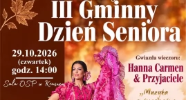 III Gminny Dzień Seniora w Krasnem. Będzie koncert, &hellip;