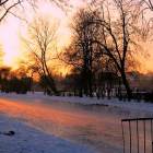 Przasnysz, park i zachód słońca -fot. A. Kołakowska