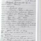 Pierwsza strona protokołu przesłuchania Józefa Jankowskiego jako podejrzanego...