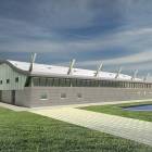 Hala sportowa z płytą lodowiska przy ZSP w Przasnyszu- wizualizacja