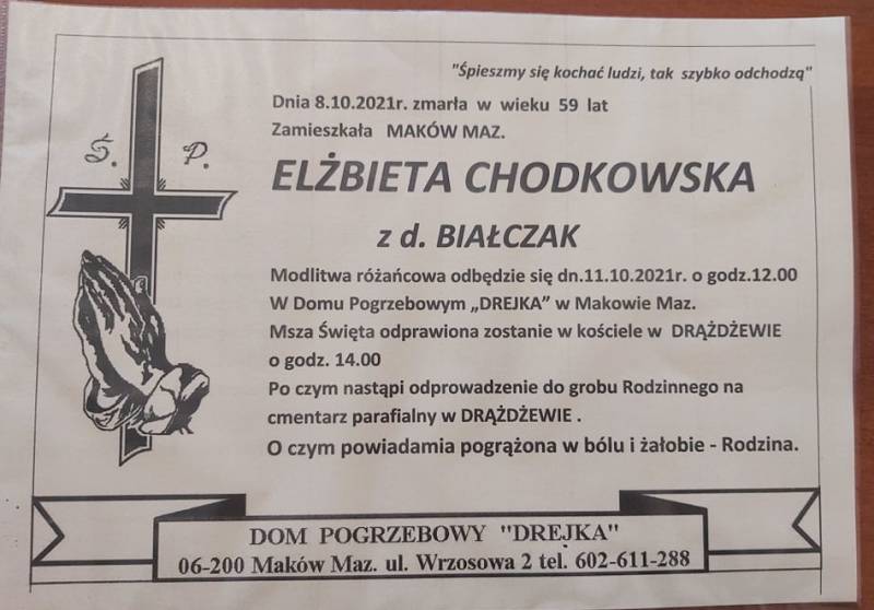 Elżbieta  Chodkowska z d. Białczak 