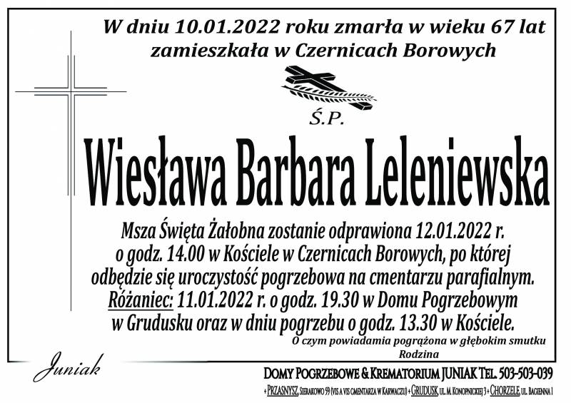 Wiesława Barbara Leleniewska