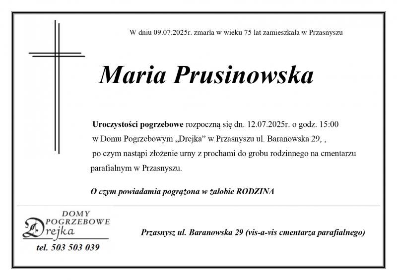Maria Prusinowska