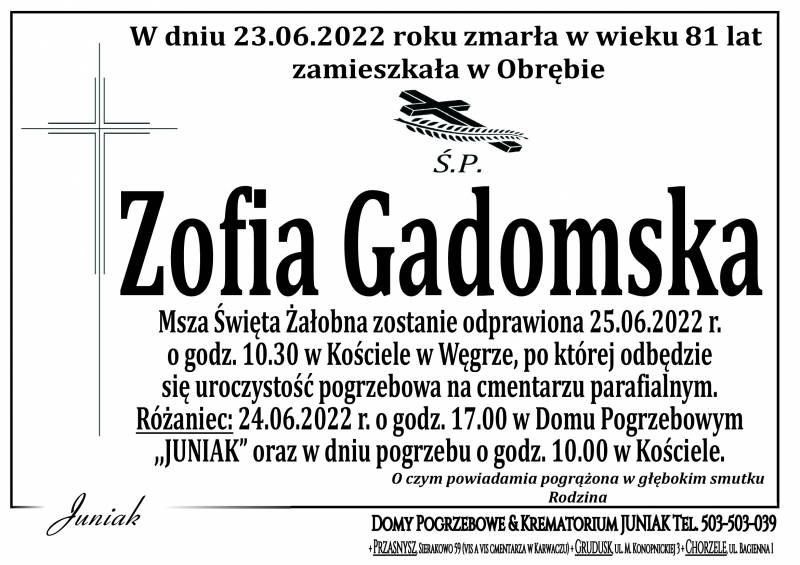 Zofia Gadomska