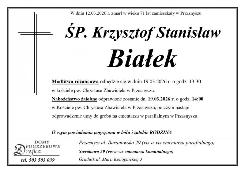 Krzysztof Stanisław Białek