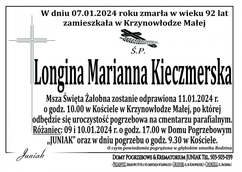 Longina Marianna Kieczmerska