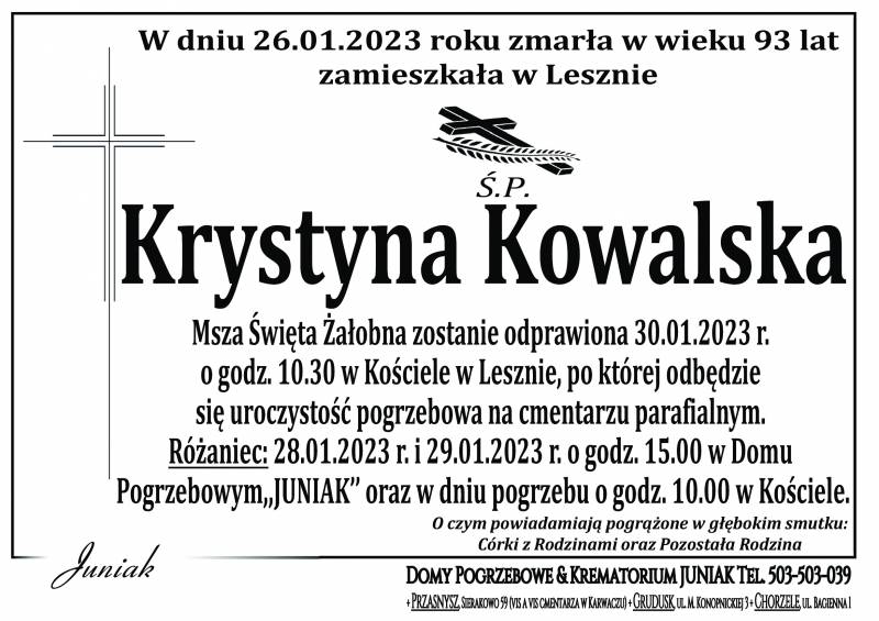 Krystyna  Kowalska