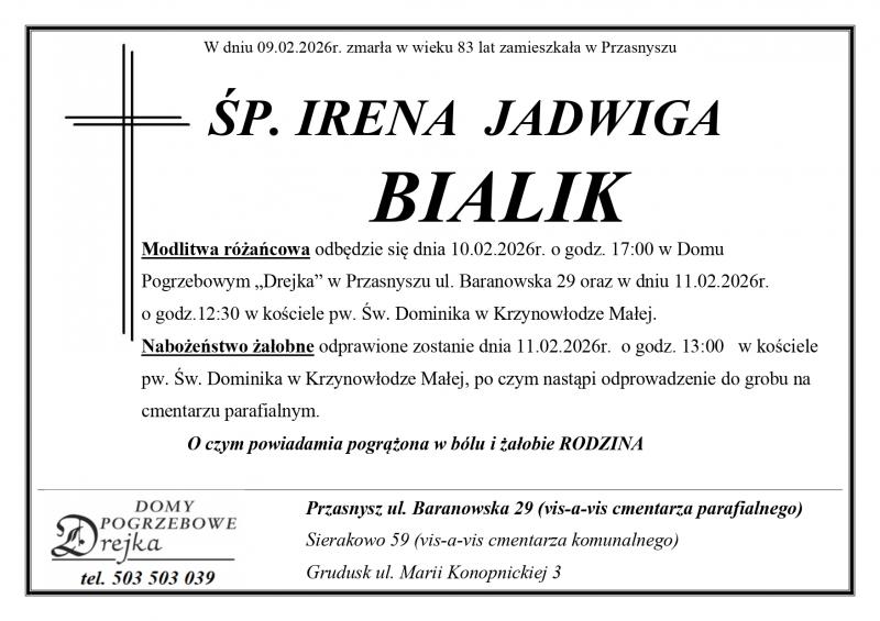 Irena Jadwiga Bialik