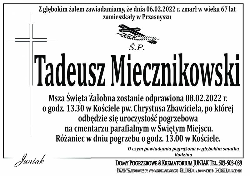 Tadeusz  Miecznikowski