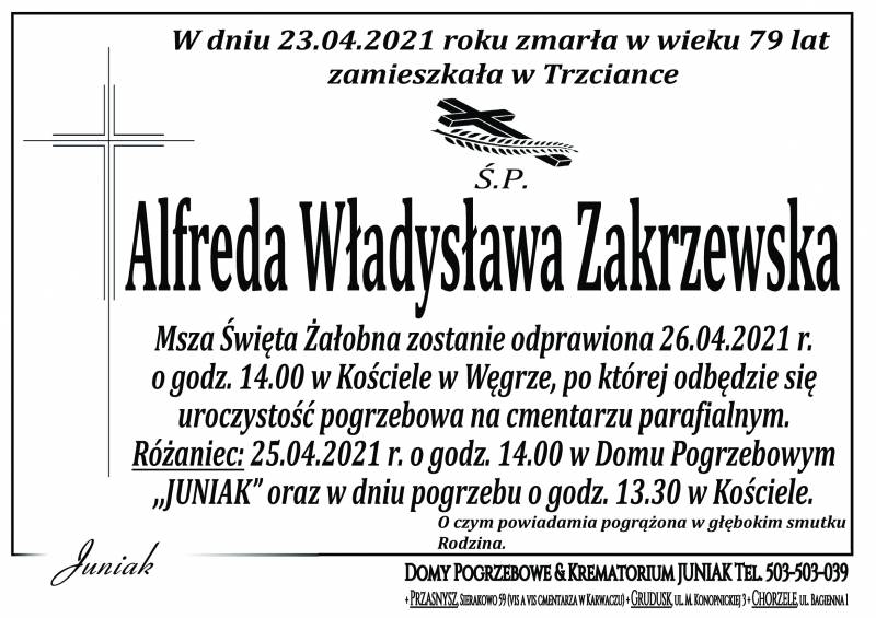 Alfreda Władysława Zakrzewska