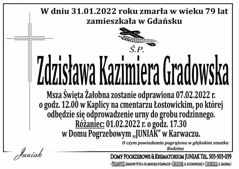 Zdzisława Kazimiera Gradowska