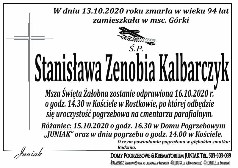 Stanisława Zenobia Kalbarczyk