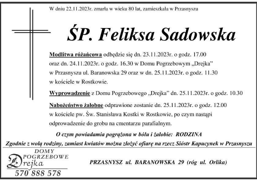 Feliksa Sadowska