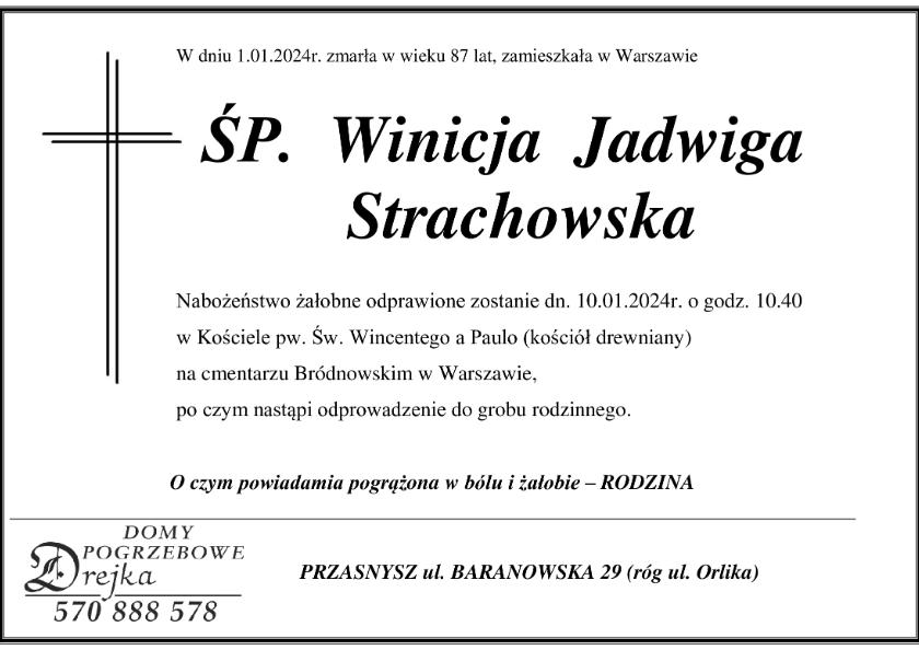 Winicja  Jadwiga Strachowska