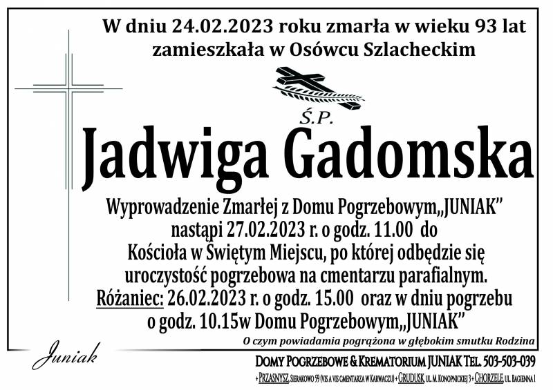 Jadwiga Gadomska