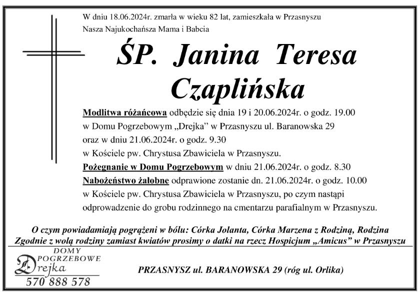 Janina Teresa Czaplińska
