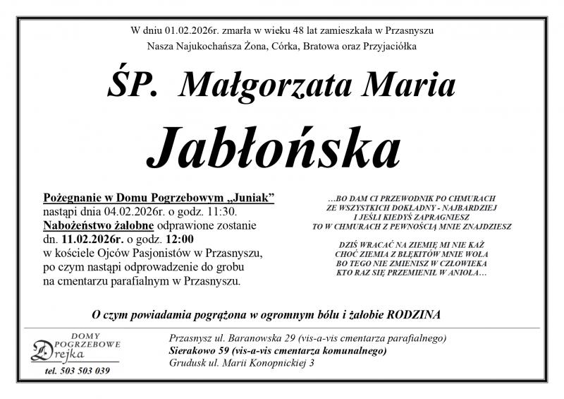 Małgorzata Maria Jabłońska