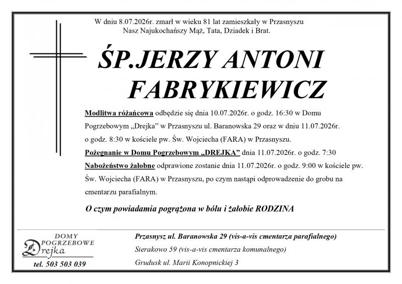 Jerzy Antoni Fabrykiewicz