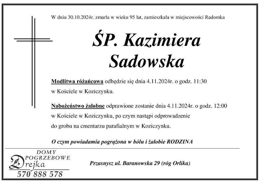 Kazimiera Sadowska
