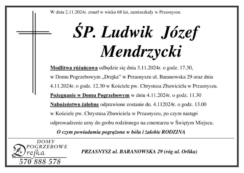 Ludwik  Józef Mendrzycki