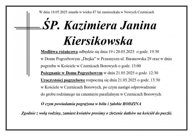 Kazimiera Janina Kiersikowska