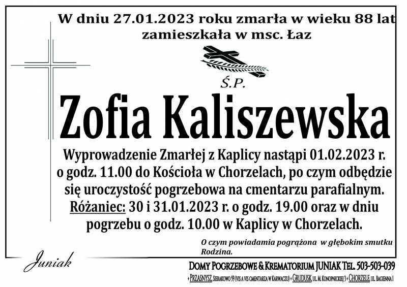 Zofia Kaliszewska