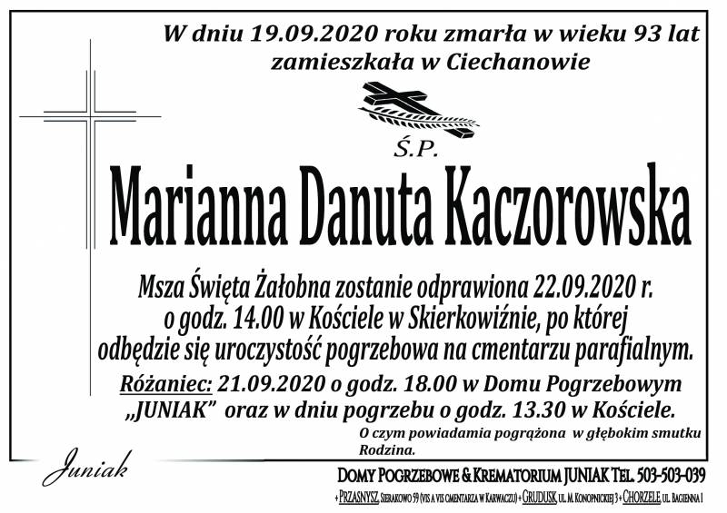 Marianna Danuta Kaczorowska