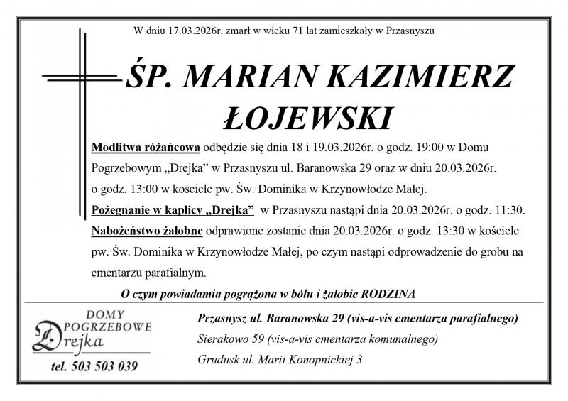 Marian Kazimierz Łojewski