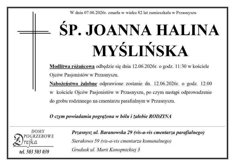 Joanna Halina Myślińska