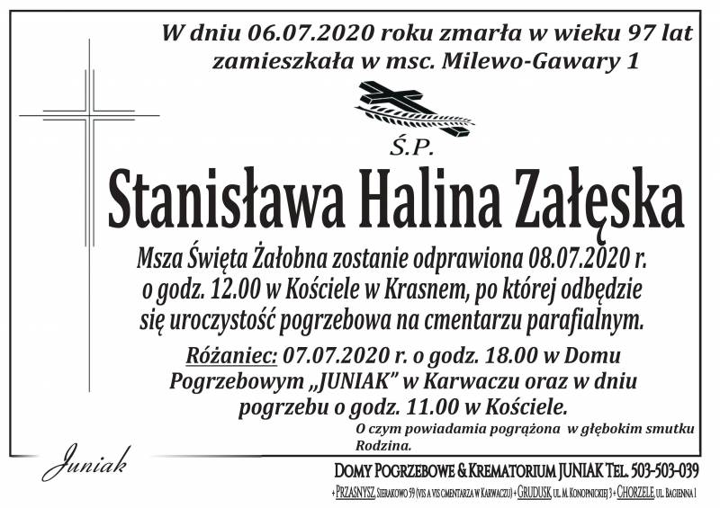 Stanisława Halina Załęska