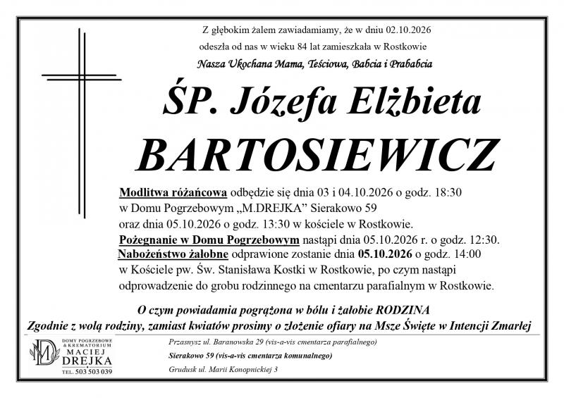 Józefa Elżbieta Bartosiewicz
