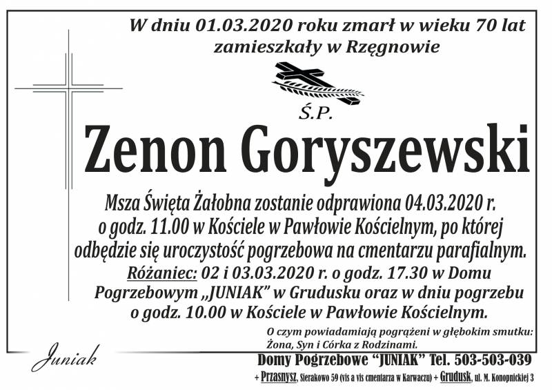 Zenon  Goryszewski