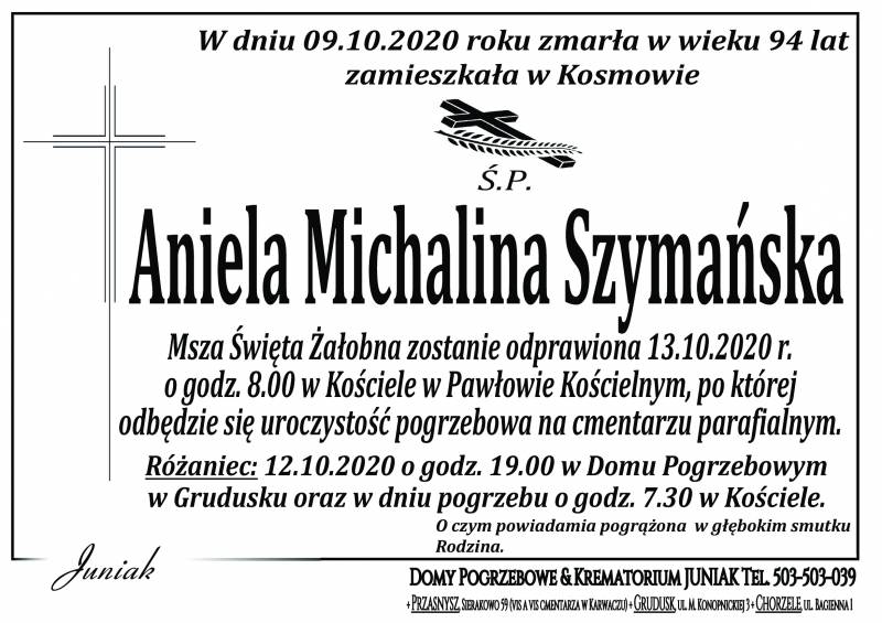 Aniela Michalina Szymańska