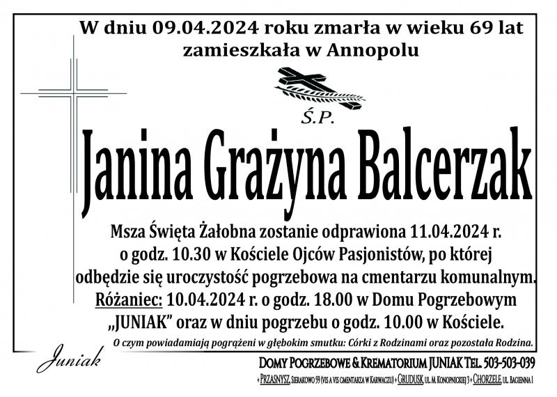 Janina Grażyna Balcerzak